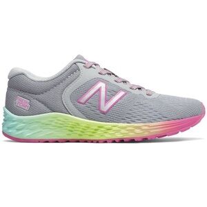 New Balance Gray and Pink Sneakers Ombre Colorful Sole Youth 7 Women 8
